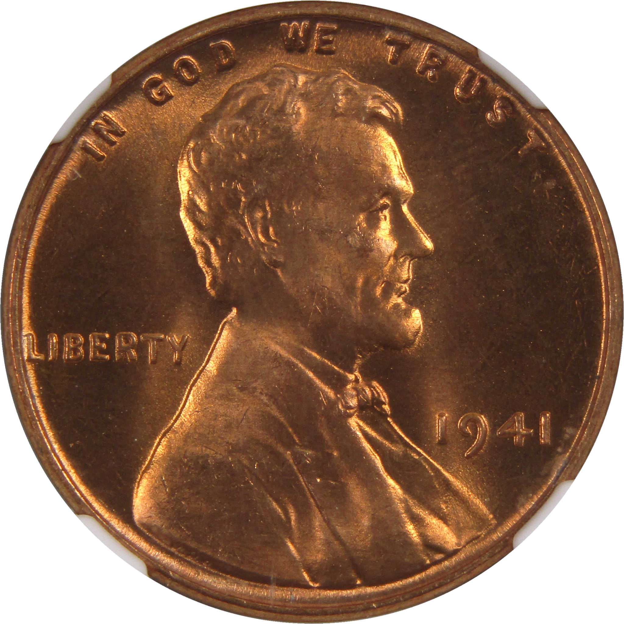 1941 Lincoln Wheat Cent MS 67 RD NGC Penny Uncirculated Coin SKU:I3171