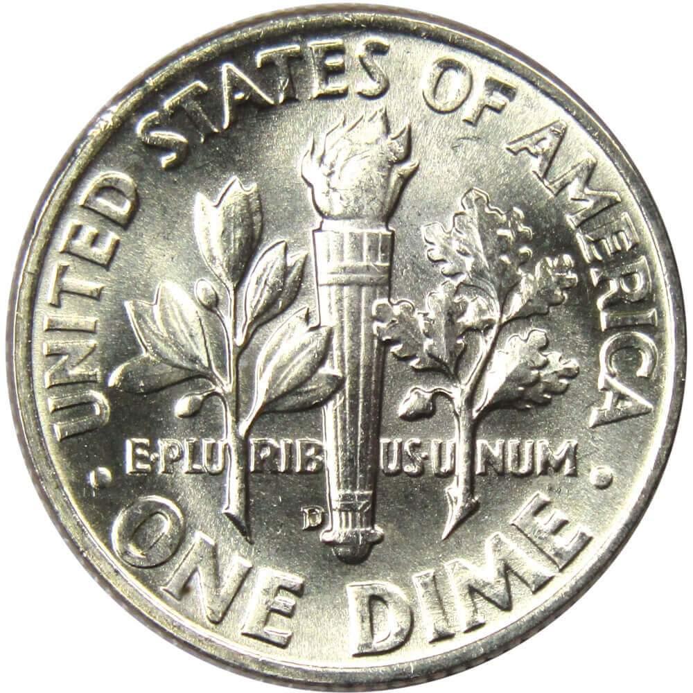 1952 D Roosevelt Dime BU Uncirculated Mint State 90% Silver 10c US Coin