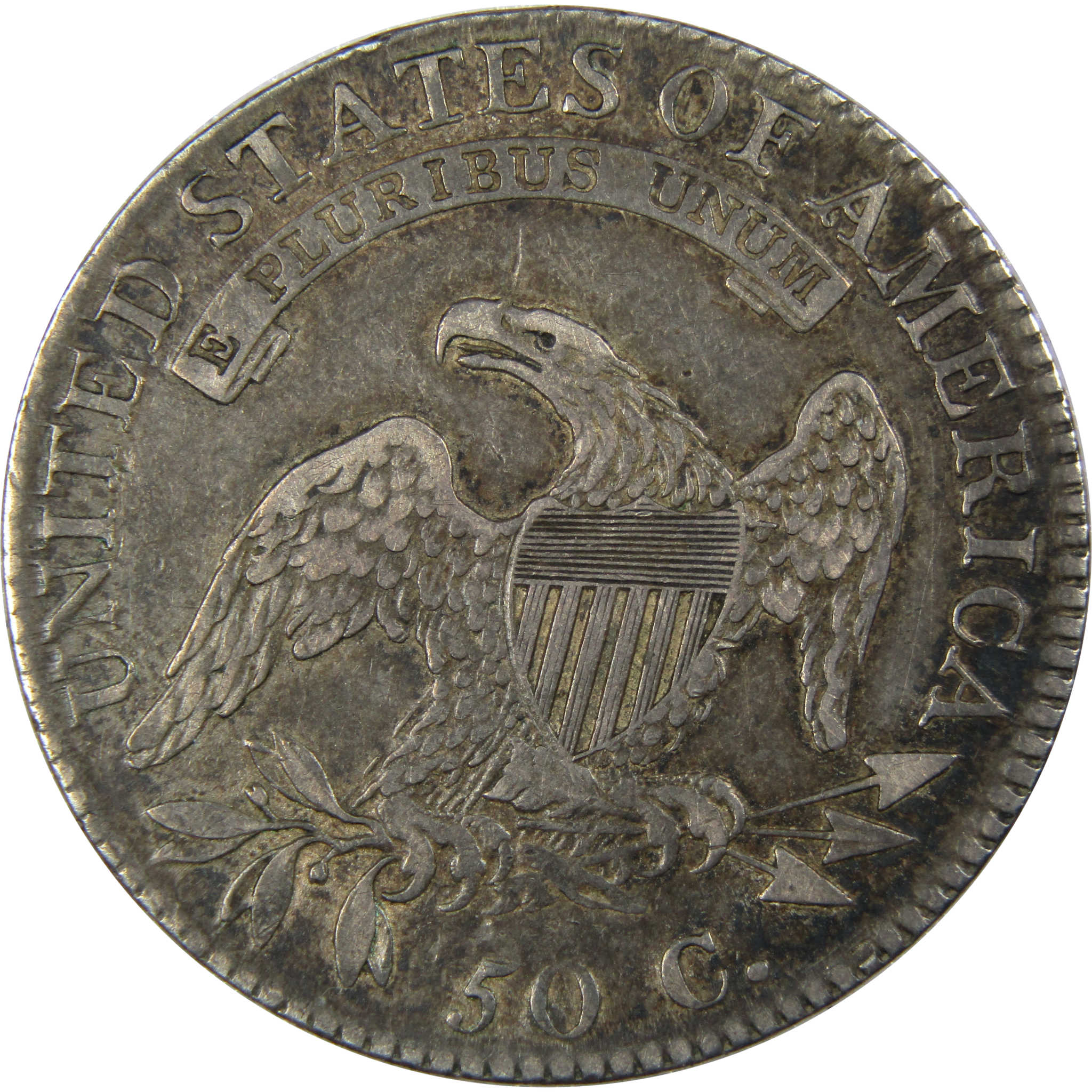 1818/7 Small 8 Capped Bust Half Dollar XF Extremely Fine SKU:IPC9825