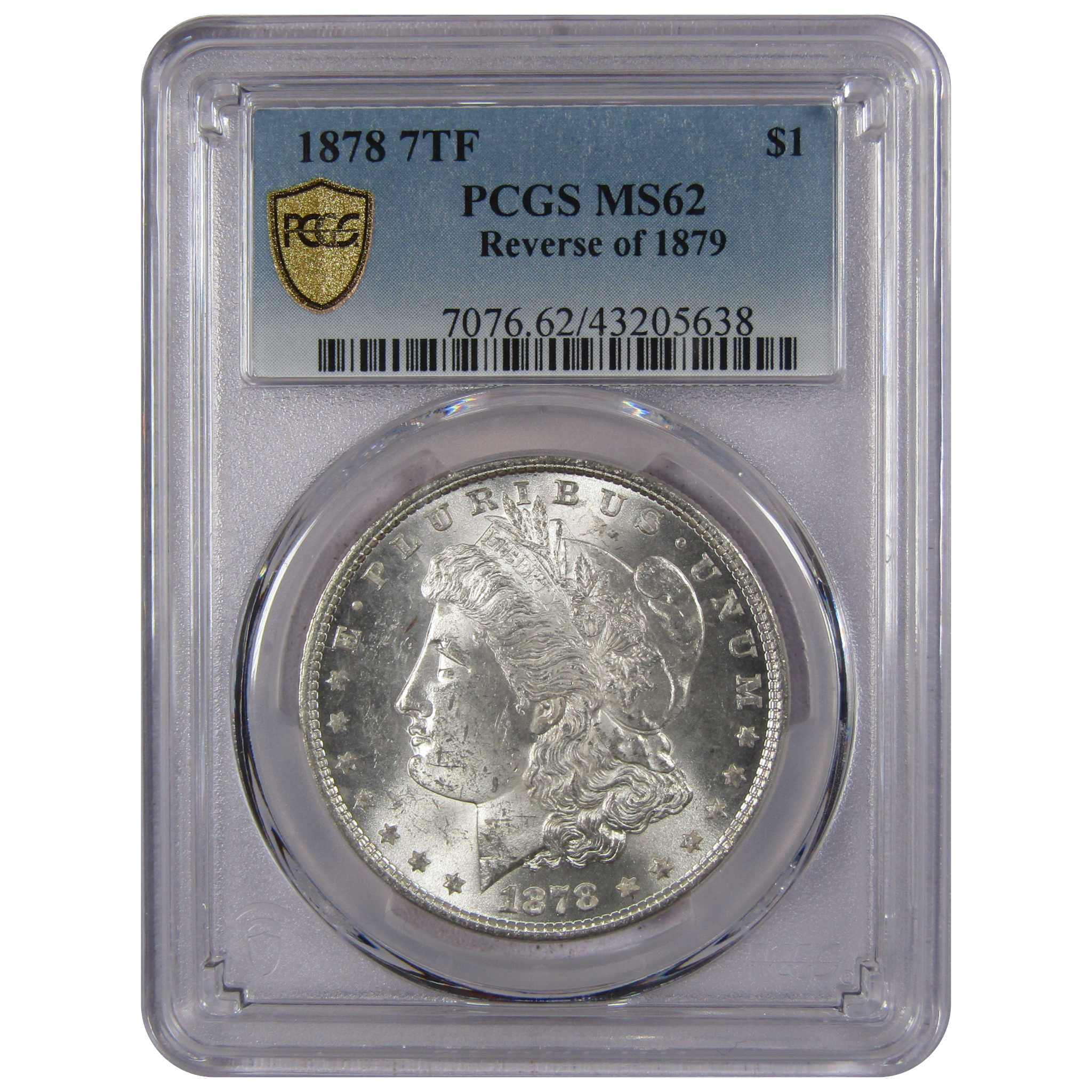 1878 7TF Rev 79 Morgan Dollar MS 62 PCGS Silver SKU:IPC6194 - Morgan coin - Morgan silver dollar - Morgan silver dollar for sale - Profile Coins &amp; Collectibles