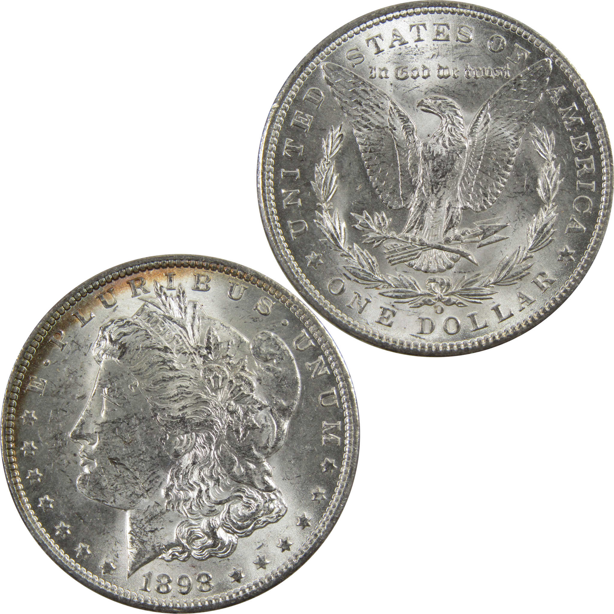 1898 O Morgan Dollar BU Uncirculated 90% Silver $1 Coin SKU:I5266 - Morgan coin - Morgan silver dollar - Morgan silver dollar for sale - Profile Coins &amp; Collectibles