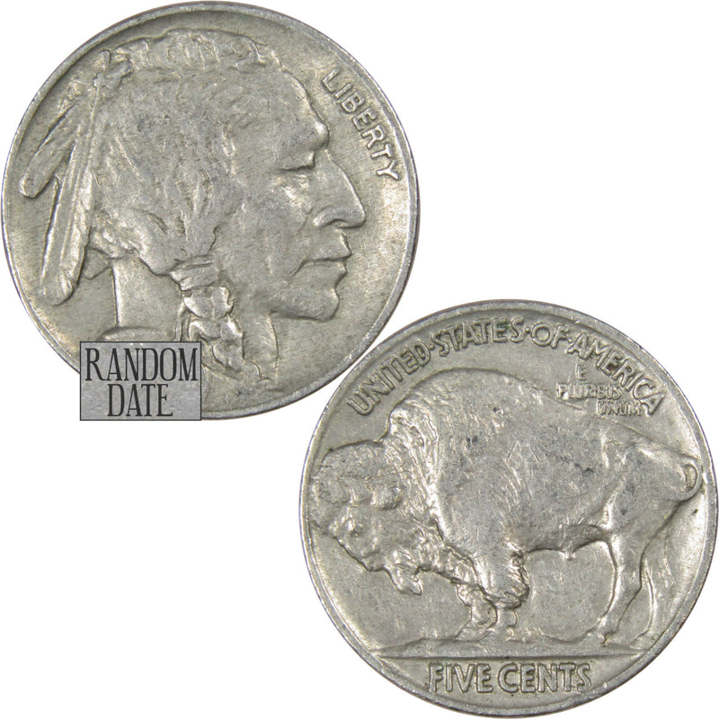 Indian Head Buffalo Nickel 5 Cent Piece XF EF Extremely Fine Random Date 5c Coin - Buffalo Nickels - Indian Head Nickel - Profile Coins &amp; Collectibles