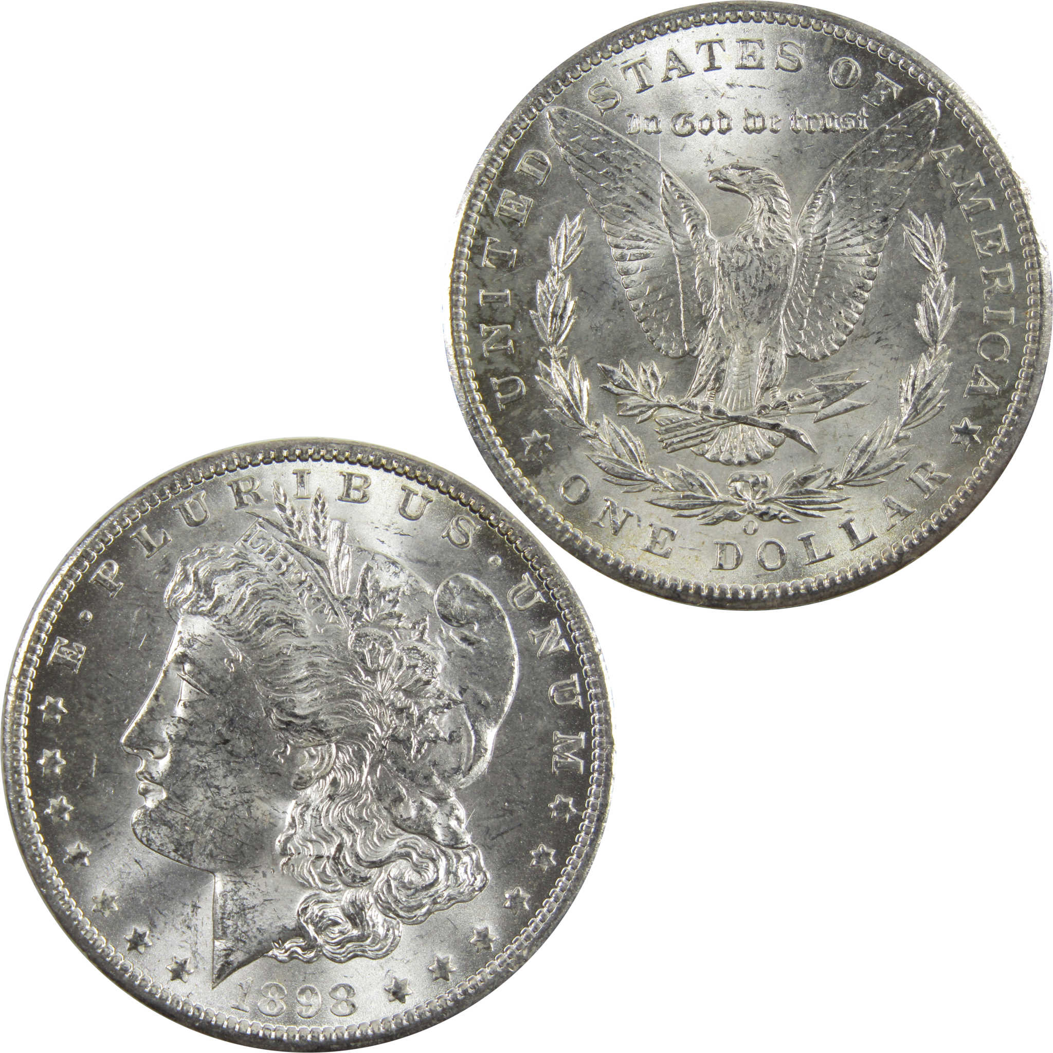 1898 O Morgan Dollar BU Uncirculated 90% Silver $1 Coin SKU:I5204 - Morgan coin - Morgan silver dollar - Morgan silver dollar for sale - Profile Coins &amp; Collectibles