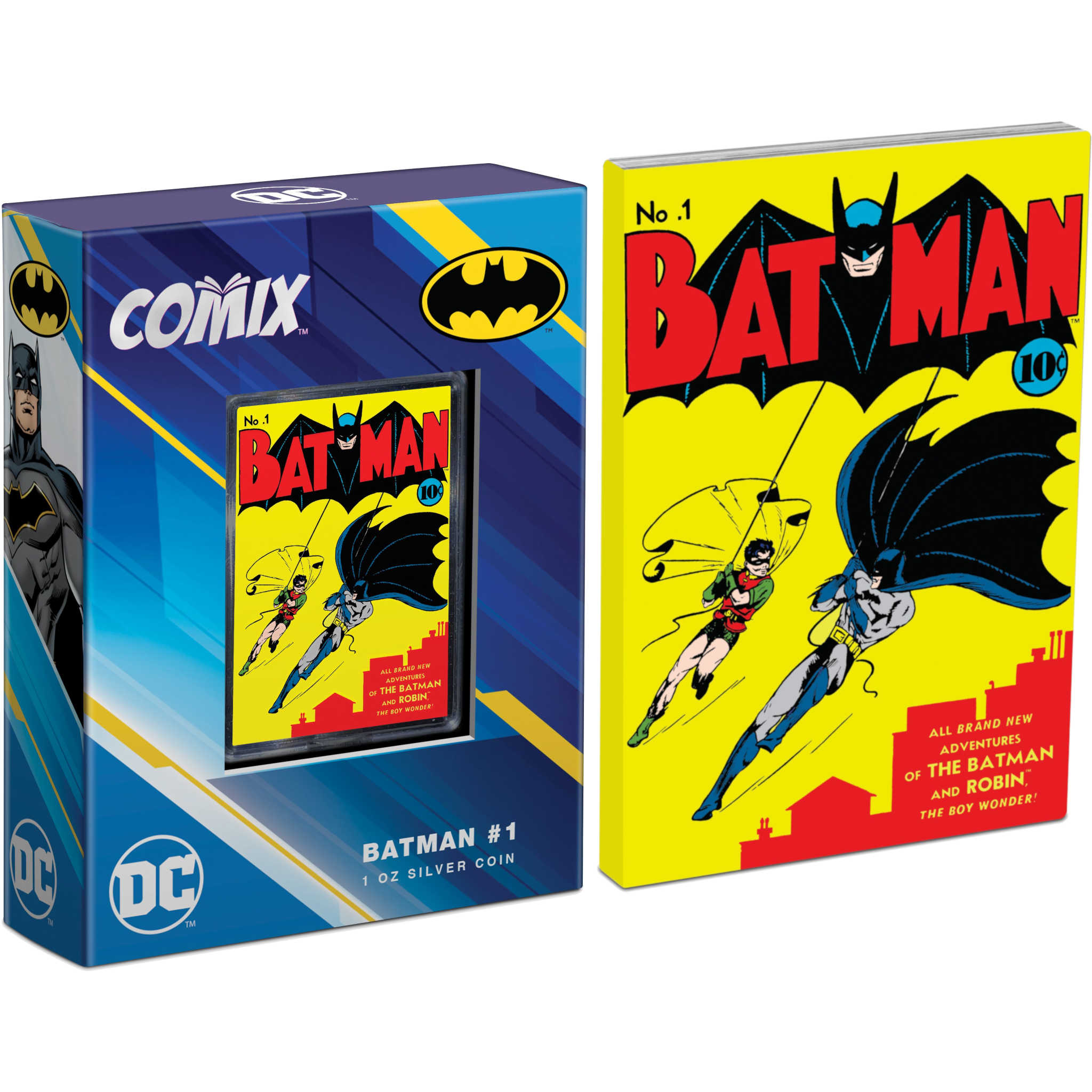 DC COMIX Batman #1 1 oz .999 Silver $2 Proof Coin 2023 COA SKU:OPC93