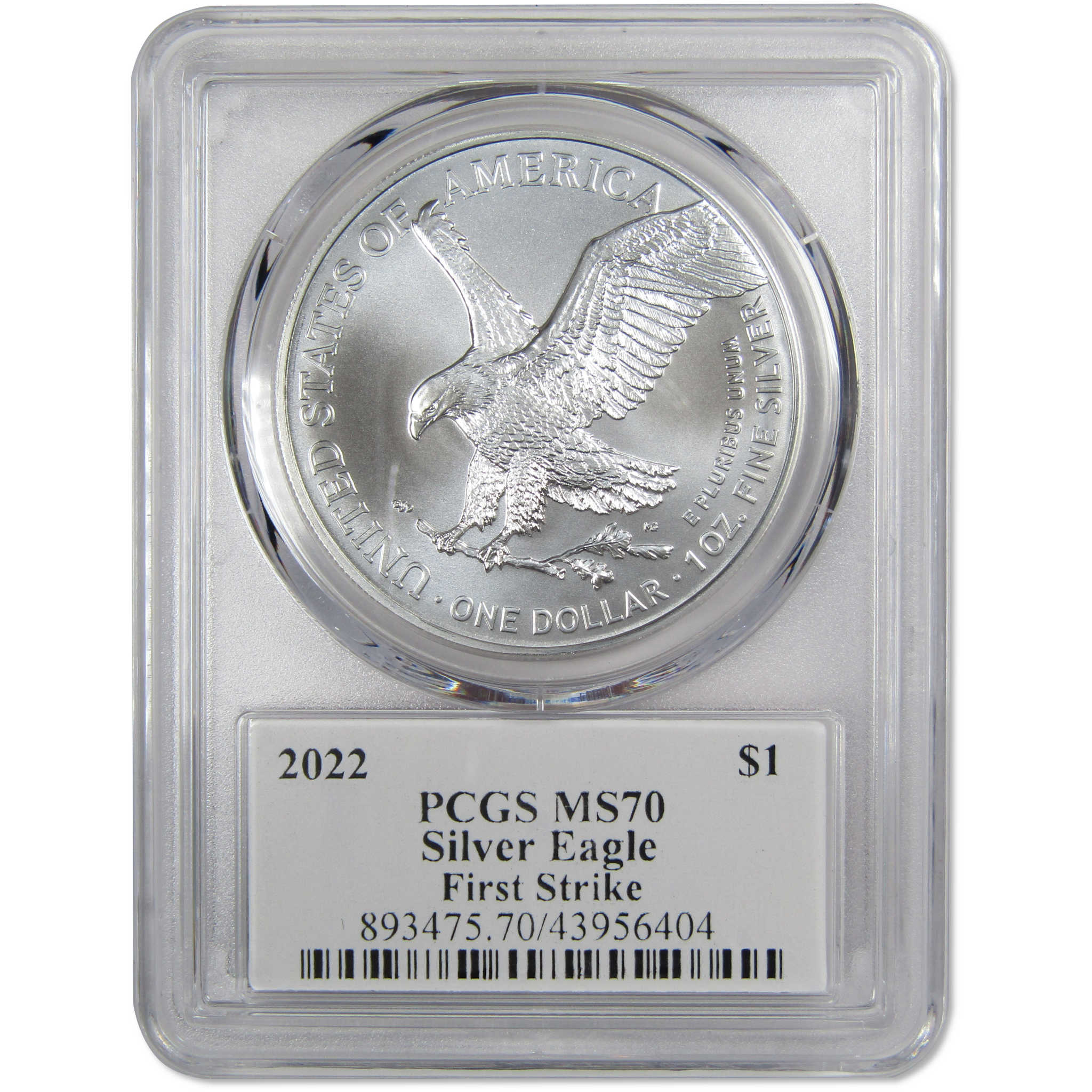 2022 American Silver Eagle MS70 PCGS First Strike Action Vue SKU:OPC7