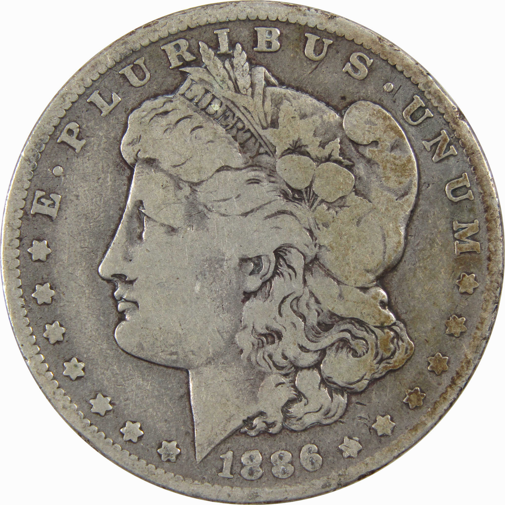 1886 O Morgan Dollar VG Very Good 90% Silver $1 US Coin SKU:I3963 - Morgan coin - Morgan silver dollar - Morgan silver dollar for sale - Profile Coins &amp; Collectibles