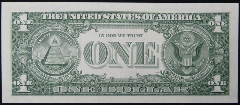 1957B $1 Silver Certificate Small Size Currency CCU Choice Crisp Uncirculated - Profile Coins & Collectibles 