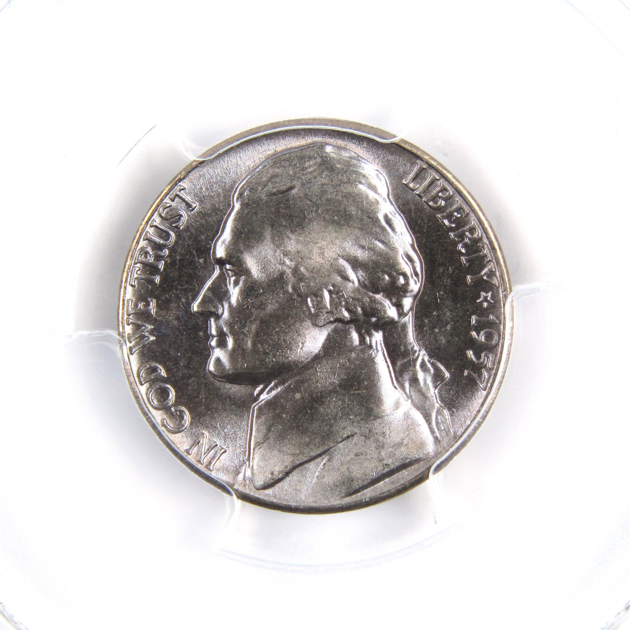 1957 Jefferson Nickel 5 Cent Piece MS 65 PCGS Uncirculated SKU:CPC2447