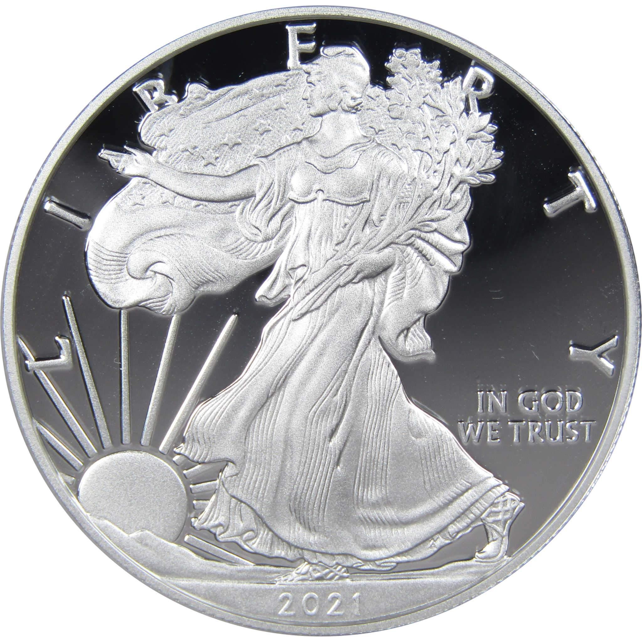 2021 W Type 1 American Silver Eagle PR70 DCAM PCGS 1st Day SKU:IPC4266