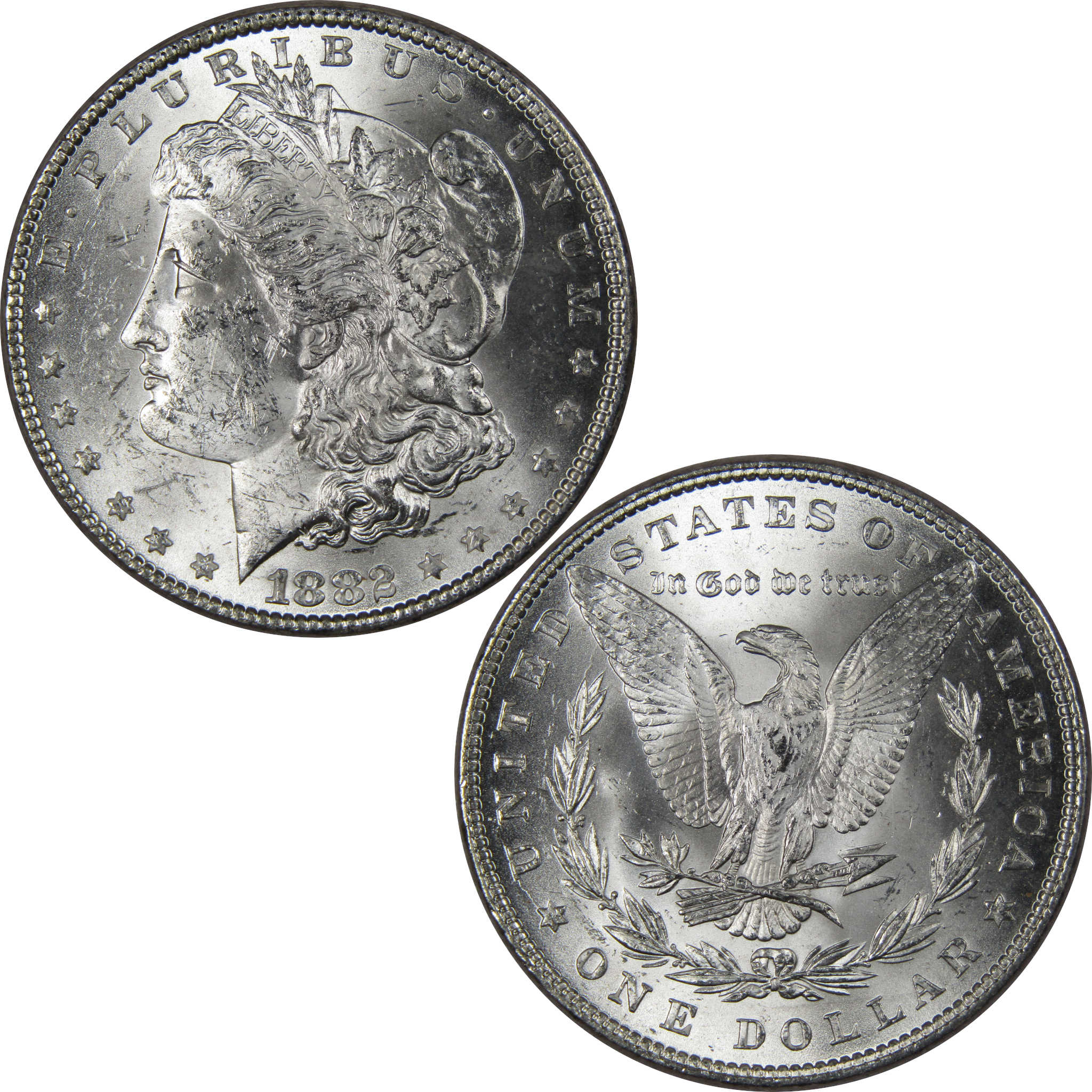 1882 Morgan Dollar BU Uncirculated Mint State 90% Silver SKU:IPC9661 - Morgan coin - Morgan silver dollar - Morgan silver dollar for sale - Profile Coins &amp; Collectibles