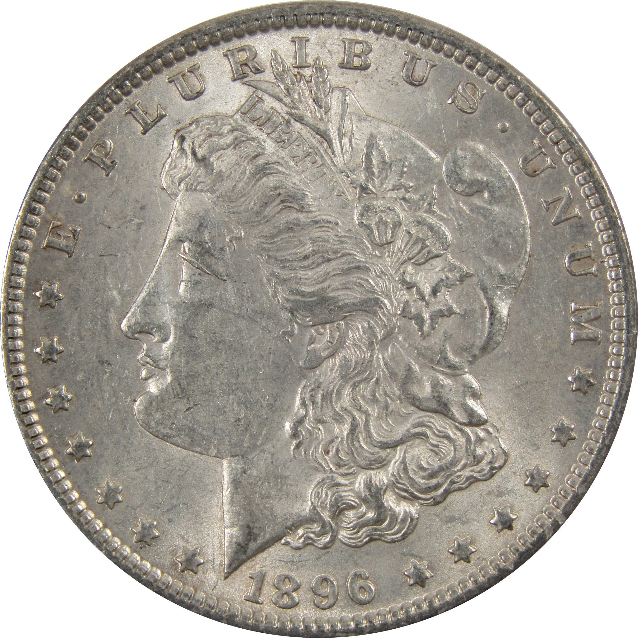 1896 Morgan Dollar AU About Uncirculated 90% Silver $1 Coin SKU:I5489 - Morgan coin - Morgan silver dollar - Morgan silver dollar for sale - Profile Coins &amp; Collectibles