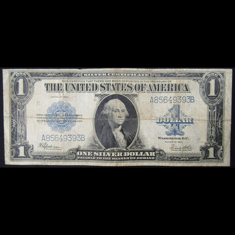1923 $1 Silver Certificate Note Large Size Currency F Fine - Profile Coins & Collectibles 