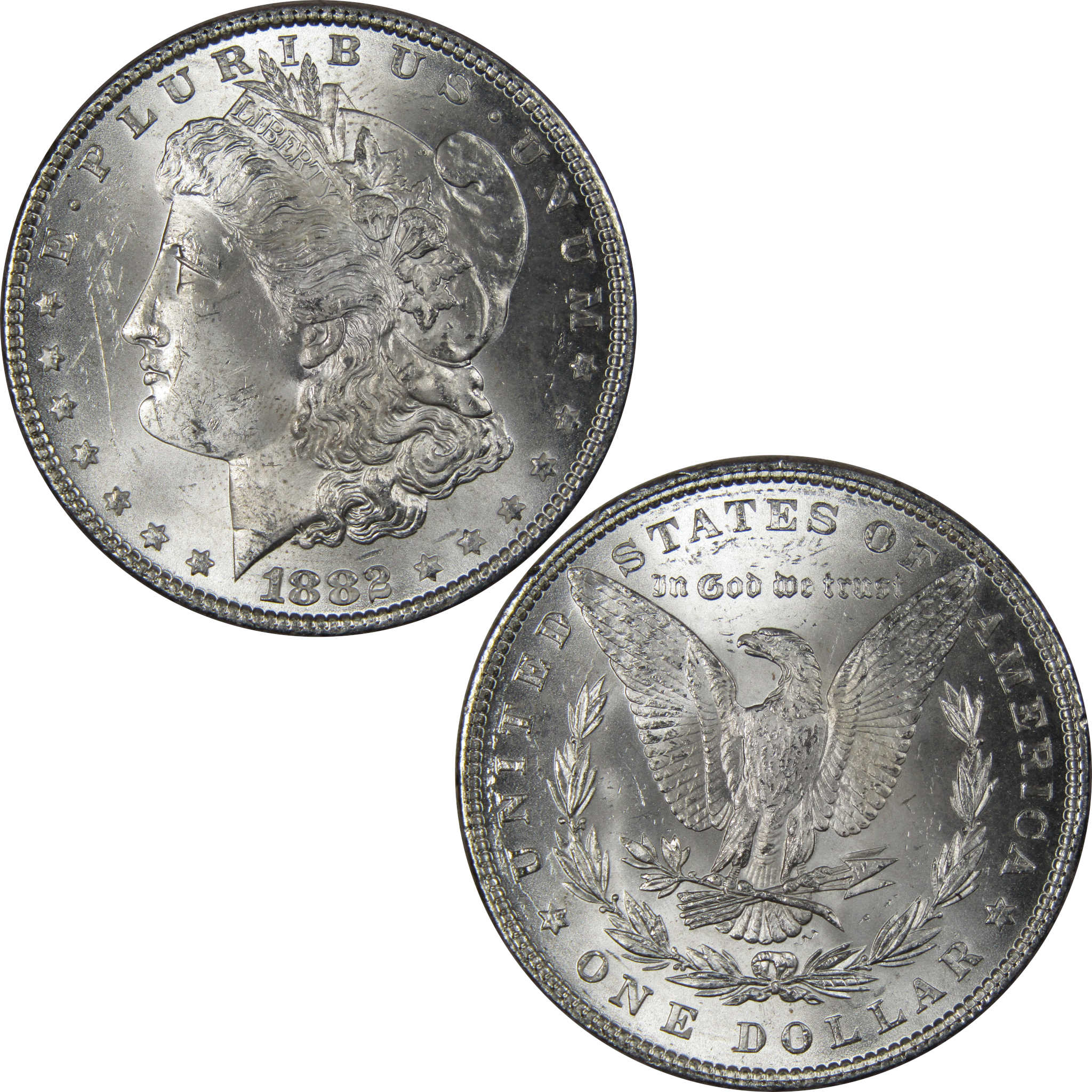 1882 Morgan Dollar BU Uncirculated Mint State 90% Silver SKU:IPC9676 - Morgan coin - Morgan silver dollar - Morgan silver dollar for sale - Profile Coins &amp; Collectibles