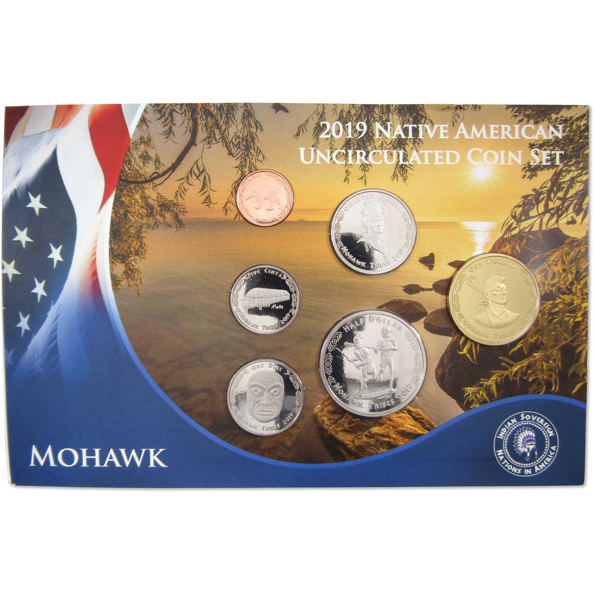 2019 Jamul Native American Mohawk Sovereign Nation Uncirculated Coin Set