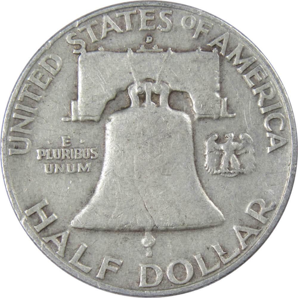 1959 D Franklin Half Dollar G Good 90% Silver 50c US Coin Collectible
